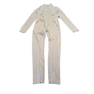 NWT BetterMe Closed Back Ivory White Long Sleeve Catsuit Women's X-Small XS